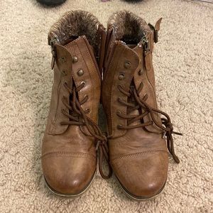 Brown Combat Boots